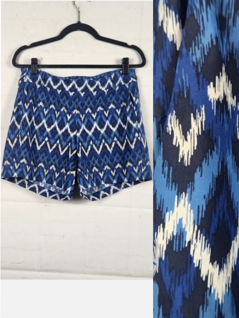 Spanx Sunshine Quick Dry Golf Athletic Shorts in Ikat Geometric Pattern Medium